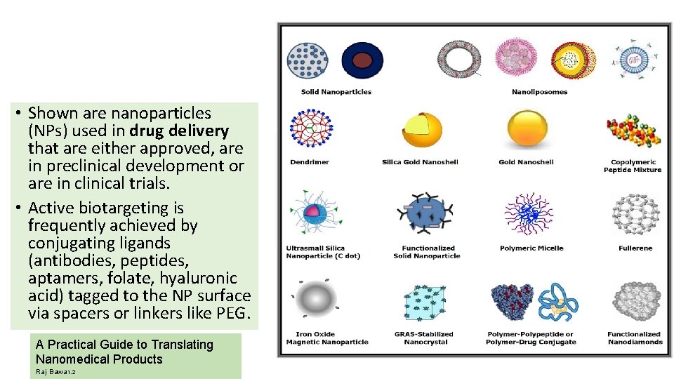 • Shown are nanoparticles (NPs) used in drug delivery that are either approved, • Shown are nanoparticles (NPs) used in drug delivery that are either approved,