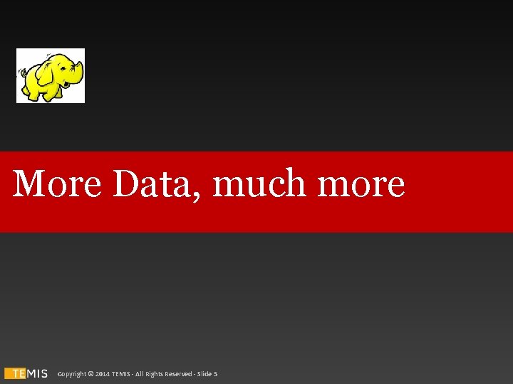 More Data, much more Copyright © 2014 TEMIS - All Rights Reserved - Slide