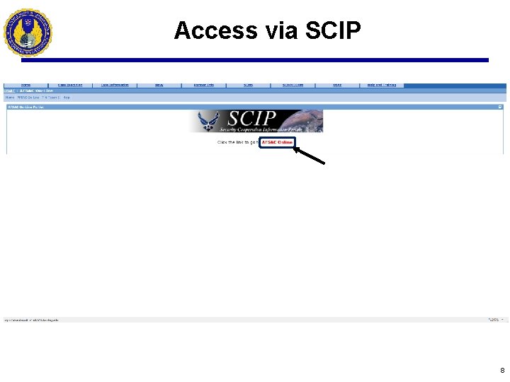 Access via SCIP 8 