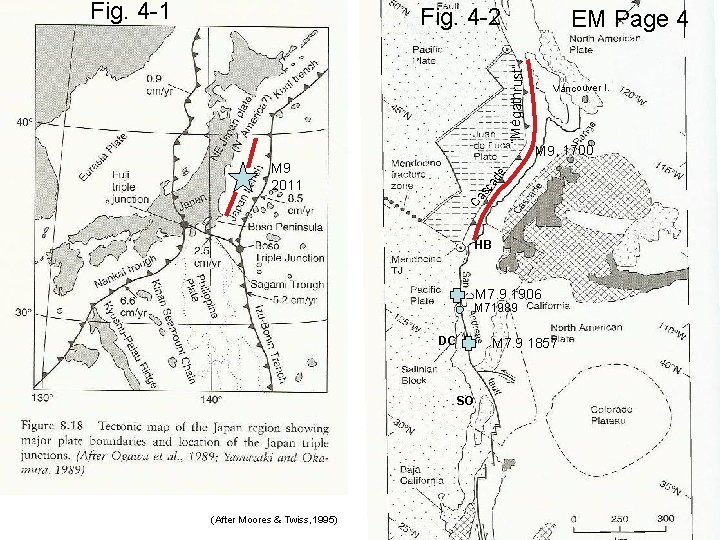 Fig. 4 -1 Fig. 4 -2 “Megathrust” EM Page 4 M 9, 1700 Ca