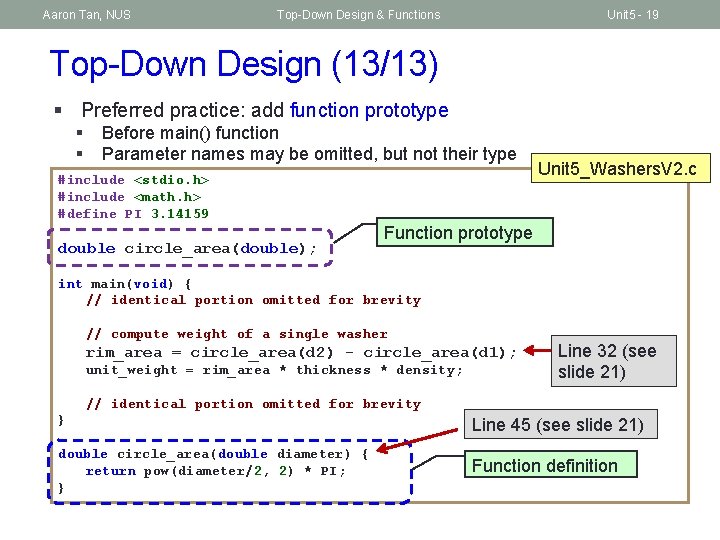 Aaron Tan, NUS Top-Down Design & Functions Unit 5 - 19 Top-Down Design (13/13)