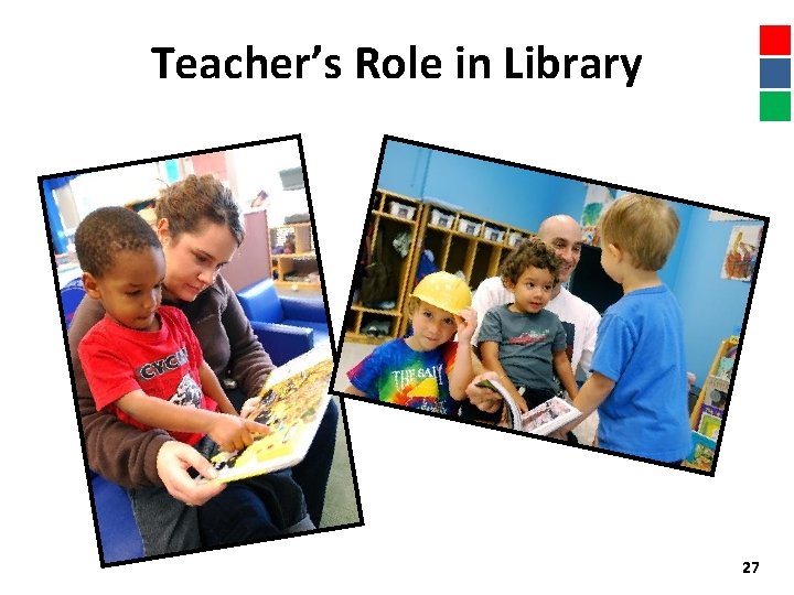 Teacher’s Role in Library 27 