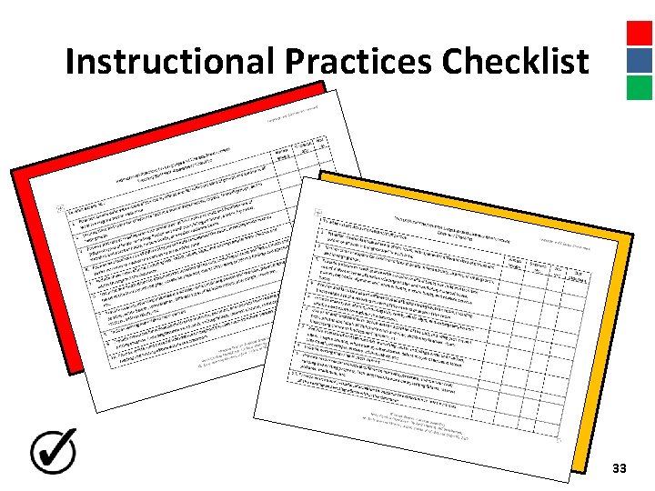 Instructional Practices Checklist 33 