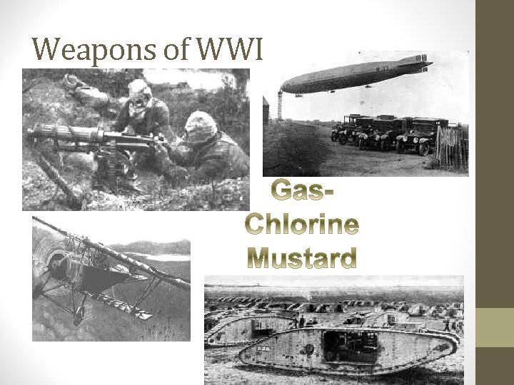 Weapons of WWI 