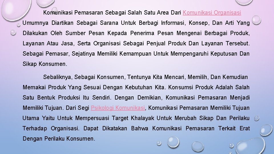 Komunikasi Pemasaran Sebagai Salah Satu Area Dari Komunikasi Organisasi Umumnya Diartikan Sebagai Sarana Untuk