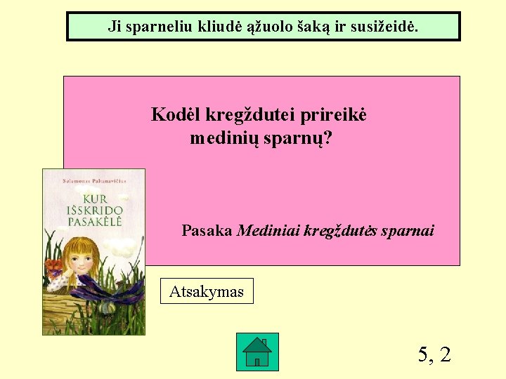 Ji sparneliu kliudė ąžuolo šaką ir susižeidė. Kodėl kregždutei prireikė medinių sparnų? Pasaka Mediniai