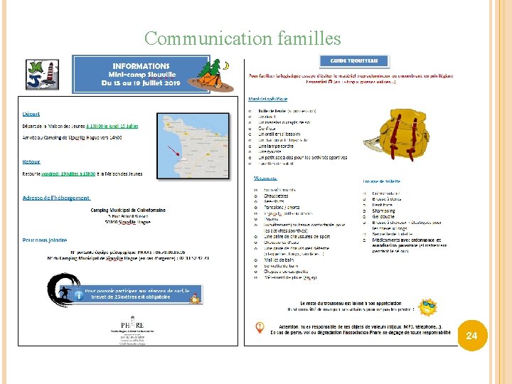 Communication familles 24 Communication familles 24