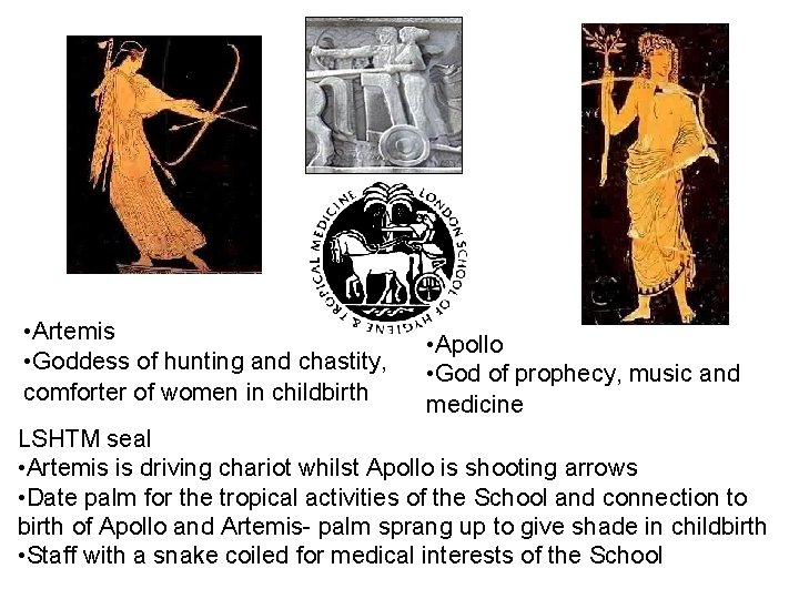• Artemis • Goddess of hunting and chastity, comforter of women in childbirth • Artemis • Goddess of hunting and chastity, comforter of women in childbirth