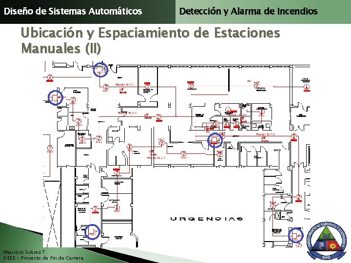 Diseño de Sistemas Automáticos Detección y Alarma de Incendios Ubicación y Espaciamiento de Estaciones