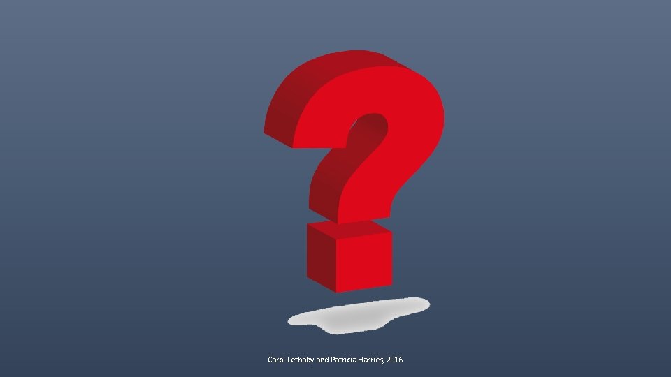 Carol Lethaby and Patricia Harries, 2016 