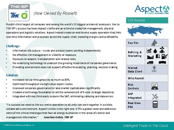 (Now Owned By Rosneft) CIS Russia's third largest oil company and among the world’s