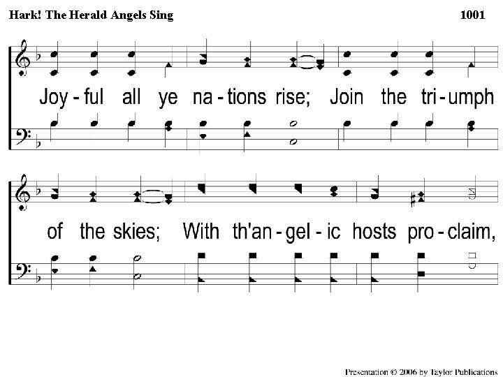 Hark! Herald Angels Sing 1 -3 The Hark the Herald Angels 1001 