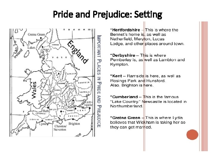 Pride and Prejudice: Setting 