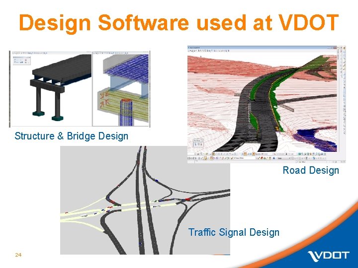 Design Software used at VDOT Structure & Bridge Design Road Design Traffic Signal Design Design Software used at VDOT Structure & Bridge Design Road Design Traffic Signal Design
