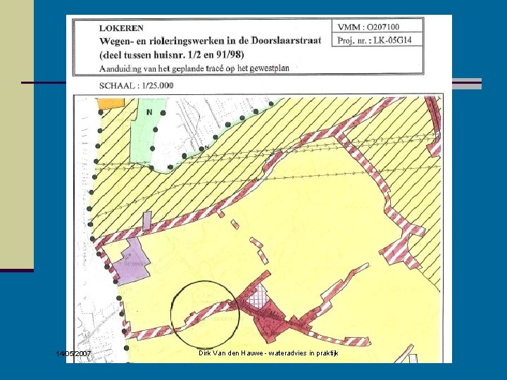 14/05/2007 Dirk Van den Hauwe - wateradvies in praktijk 