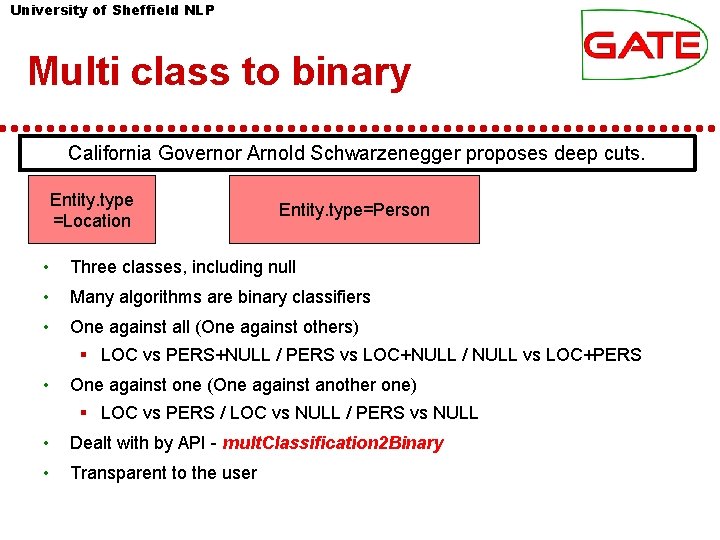 University of Sheffield NLP Multi class to binary California Governor Arnold Schwarzenegger proposes deep University of Sheffield NLP Multi class to binary California Governor Arnold Schwarzenegger proposes deep