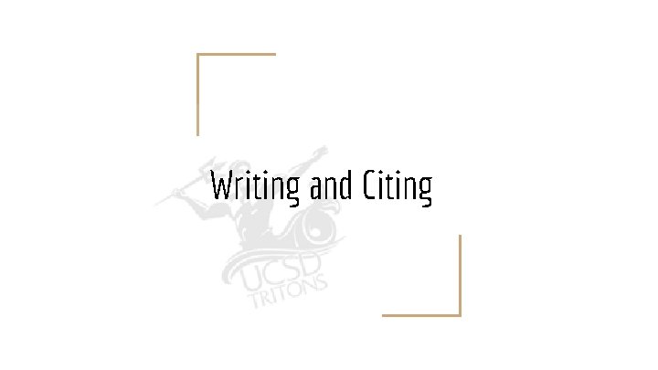 Writing and Citing 