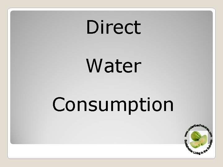 Direct Water Consumption 