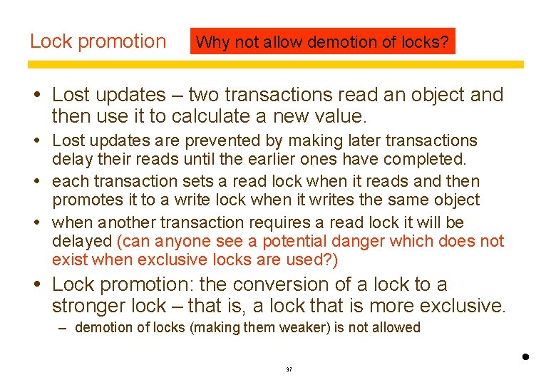 sammensværgelse officiel Uden Distributed Systems Course Transactions and Concurrency Control 12