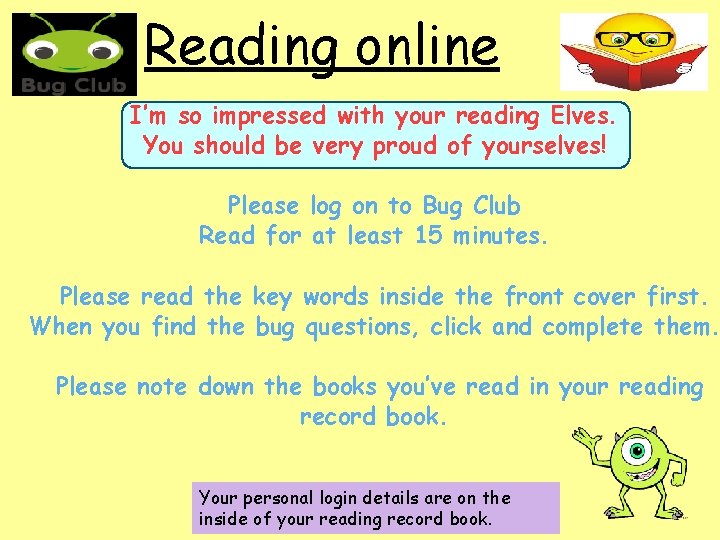 Reading online I’m so impressed with your reading Elves. You should be very proud