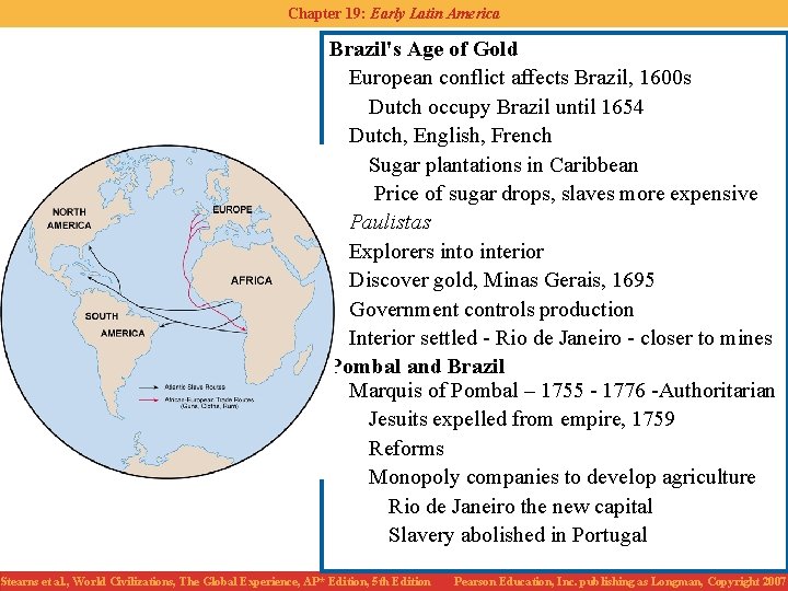 Chapter 19: Early Latin America Brazil's Age of Gold European conflict affects Brazil, 1600