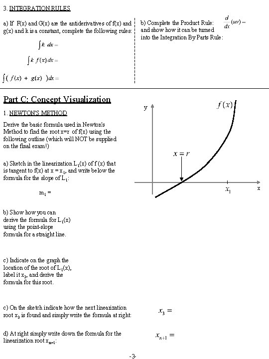 Ma 1113 Single Variable Calculus Part 1 Name