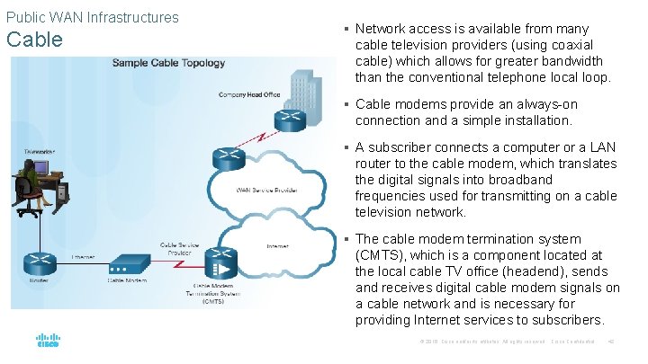 Public WAN Infrastructures Cable § Network access is available from many cable television providers