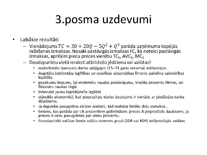 3. posma uzdevumi • 