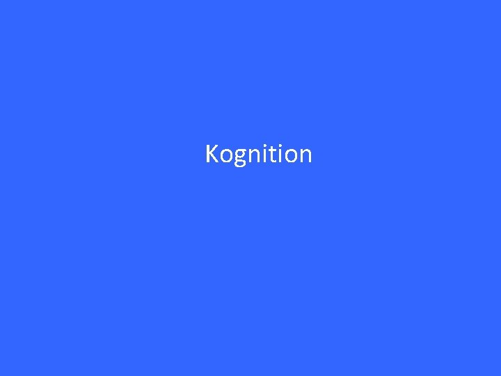 Kognition 