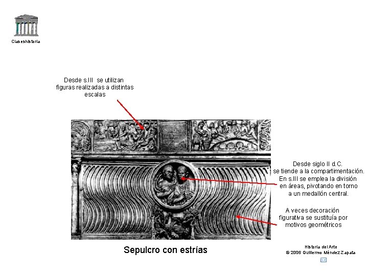 Claseshistoria Desde s. III se utilizan figuras realizadas a distintas escalas Desde siglo II Claseshistoria Desde s. III se utilizan figuras realizadas a distintas escalas Desde siglo II