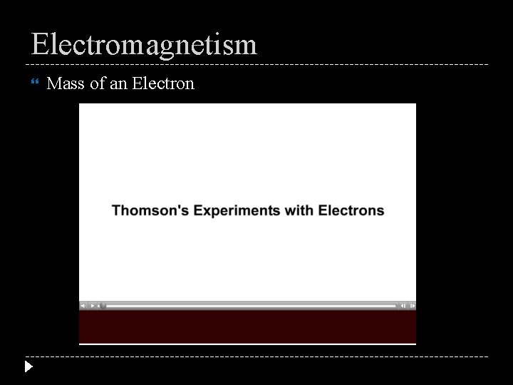 Electromagnetism Mass of an Electron 