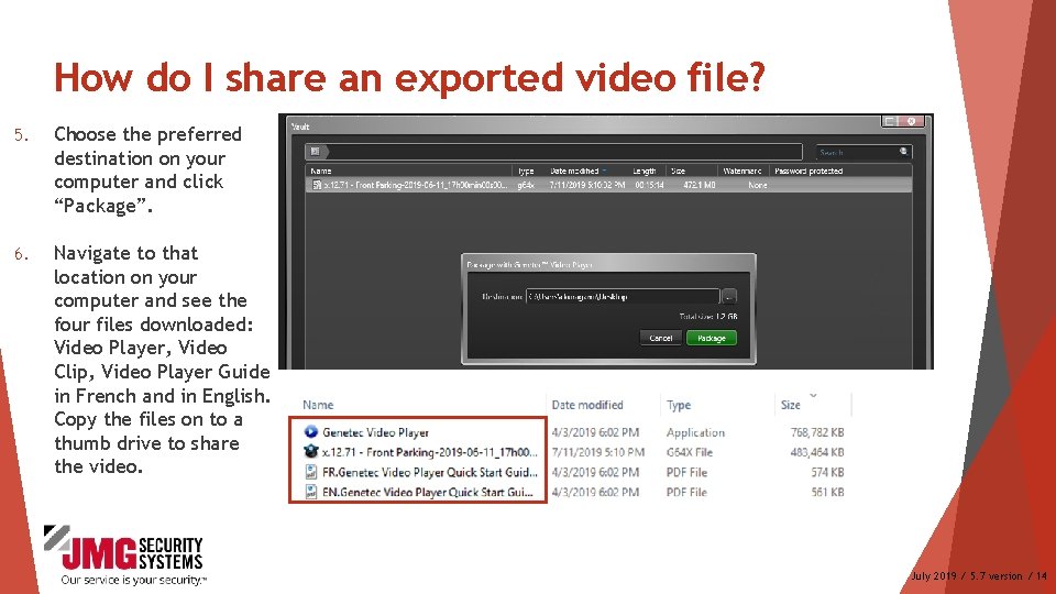 How do I share an exported video file? 5. Choose the preferred destination on