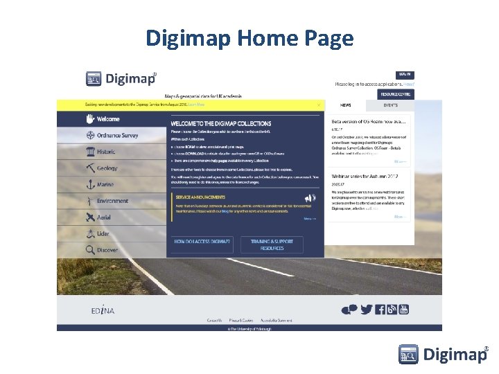 Digimap Home Page 