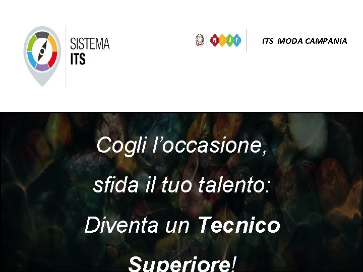 ITS MODA CAMPANIA Cogli l’occasione, sfida il tuo talento: Diventa un Tecnico 