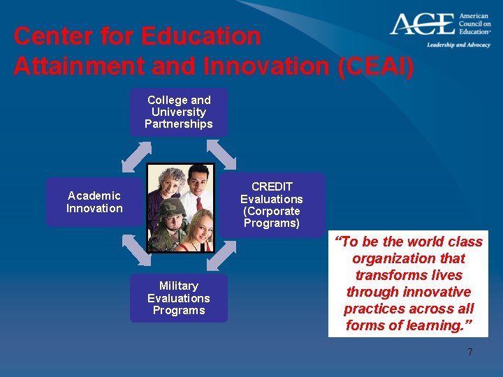 Center for Education Attainment and Innovation (CEAI) College and University Partnerships CREDIT Evaluations (Corporate