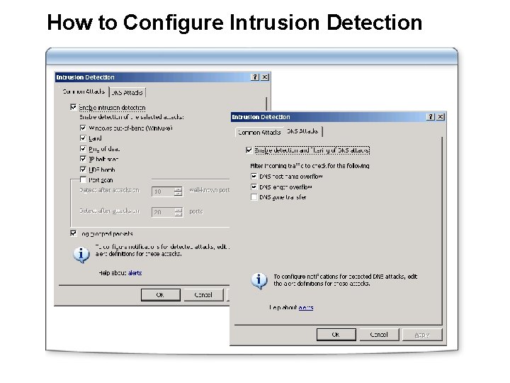 How to Configure Intrusion Detection 