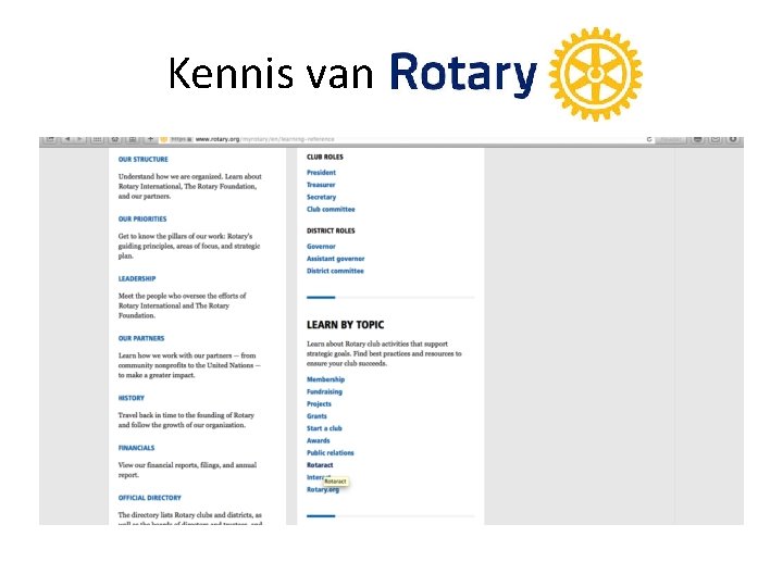 Kennis van 