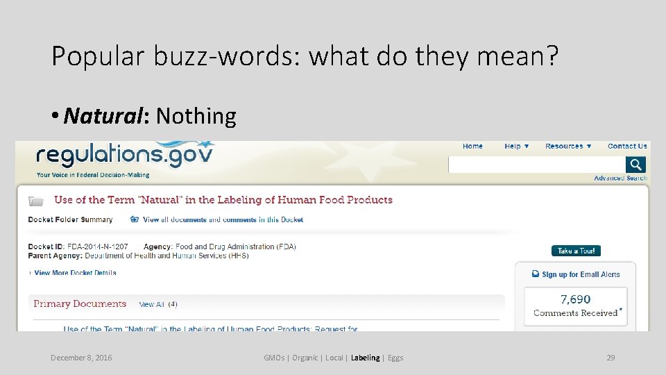 Popular buzz-words: what do they mean? • Natural: Nothing December 8, 2016 GMOs |