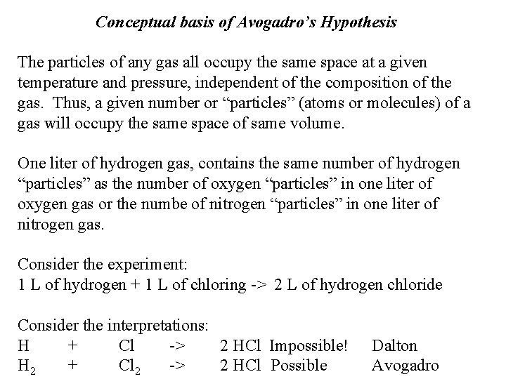 Dalton Avogadro