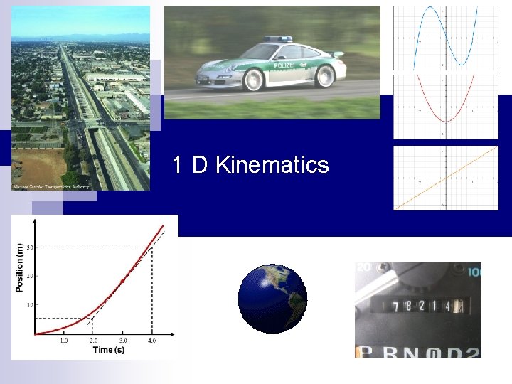 1 D Kinematics Copyright © by Holt, Rinehart and Winston. All rights reserved. 