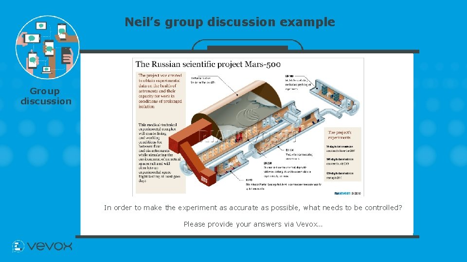 Neil’s group discussion example Group discussion In order to make the experiment as accurate