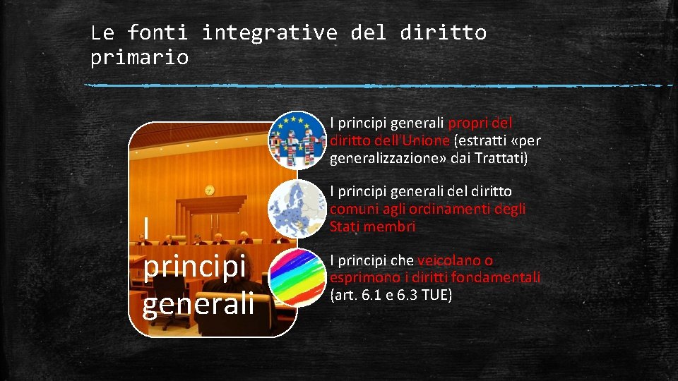 Le fonti integrative del diritto primario I principi generali propri del diritto dell'Unione (estratti