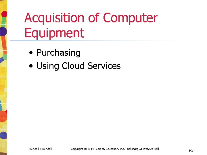 Acquisition of Computer Equipment • Purchasing • Using Cloud Services Kendall & Kendall Copyright