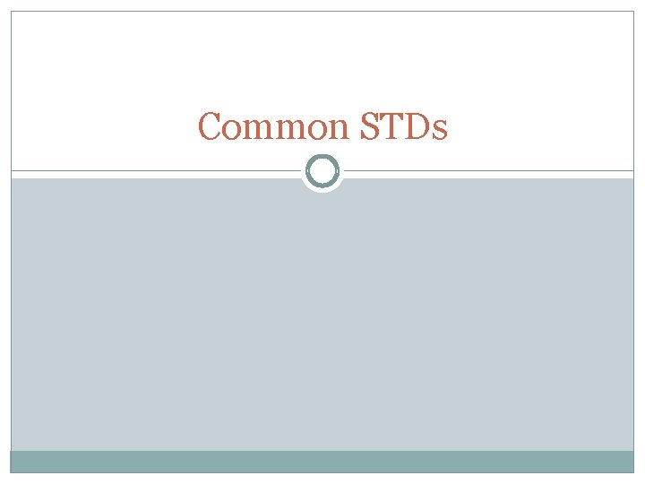 Common STDs 