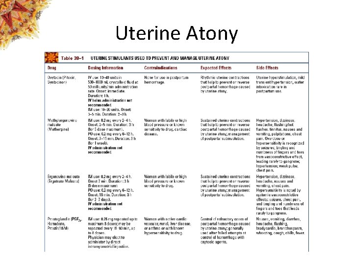 Uterine Atony 