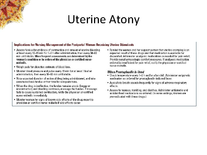 Uterine Atony 