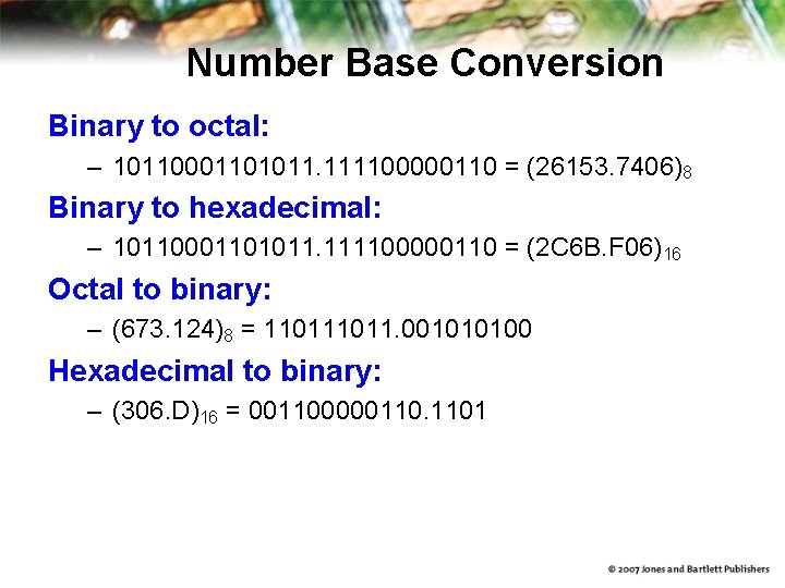 Information Layer Chapter 2 Binary Values and Number