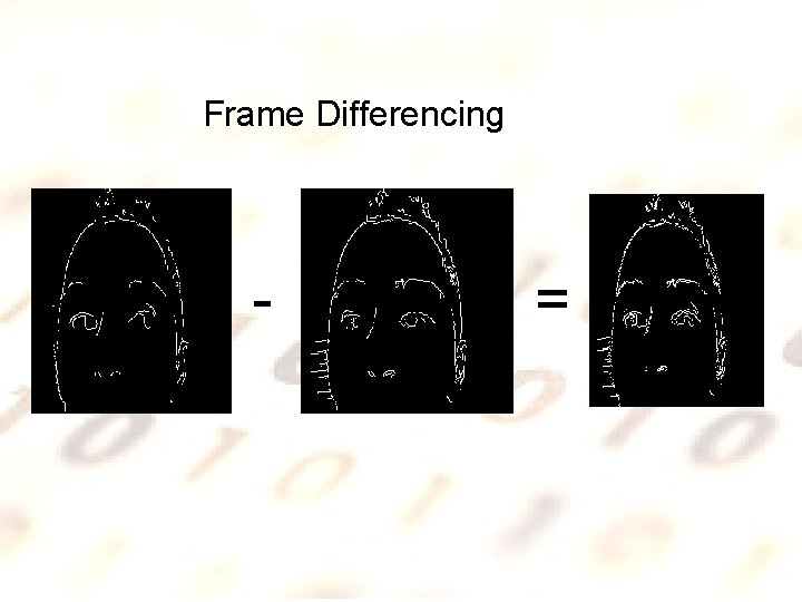 Frame Differencing - = 