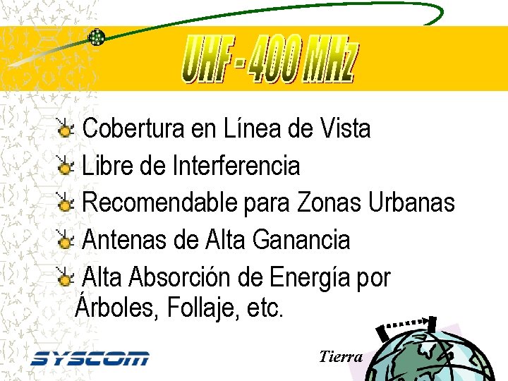 Cobertura en Línea de Vista Libre de Interferencia Recomendable para Zonas Urbanas Antenas de