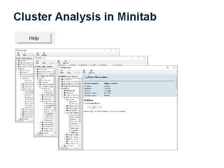 Cluster Analysis in Minitab 